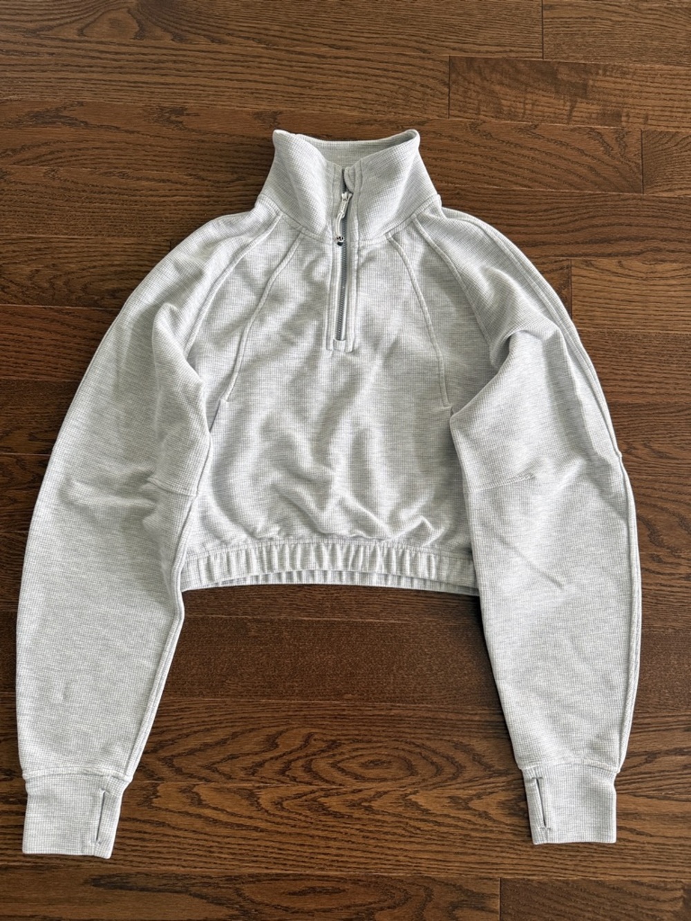 Lululemon Scuba Cropped Funnel-Neck Half Zip Waffle - Picture 10 of 14